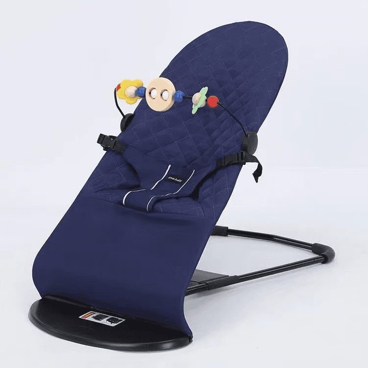 Luhatse Manuale Qetësuese për Foshnjë – Newborn Baby Soothing Chair për Relaksim dhe Gjumi, E kaltër e errët