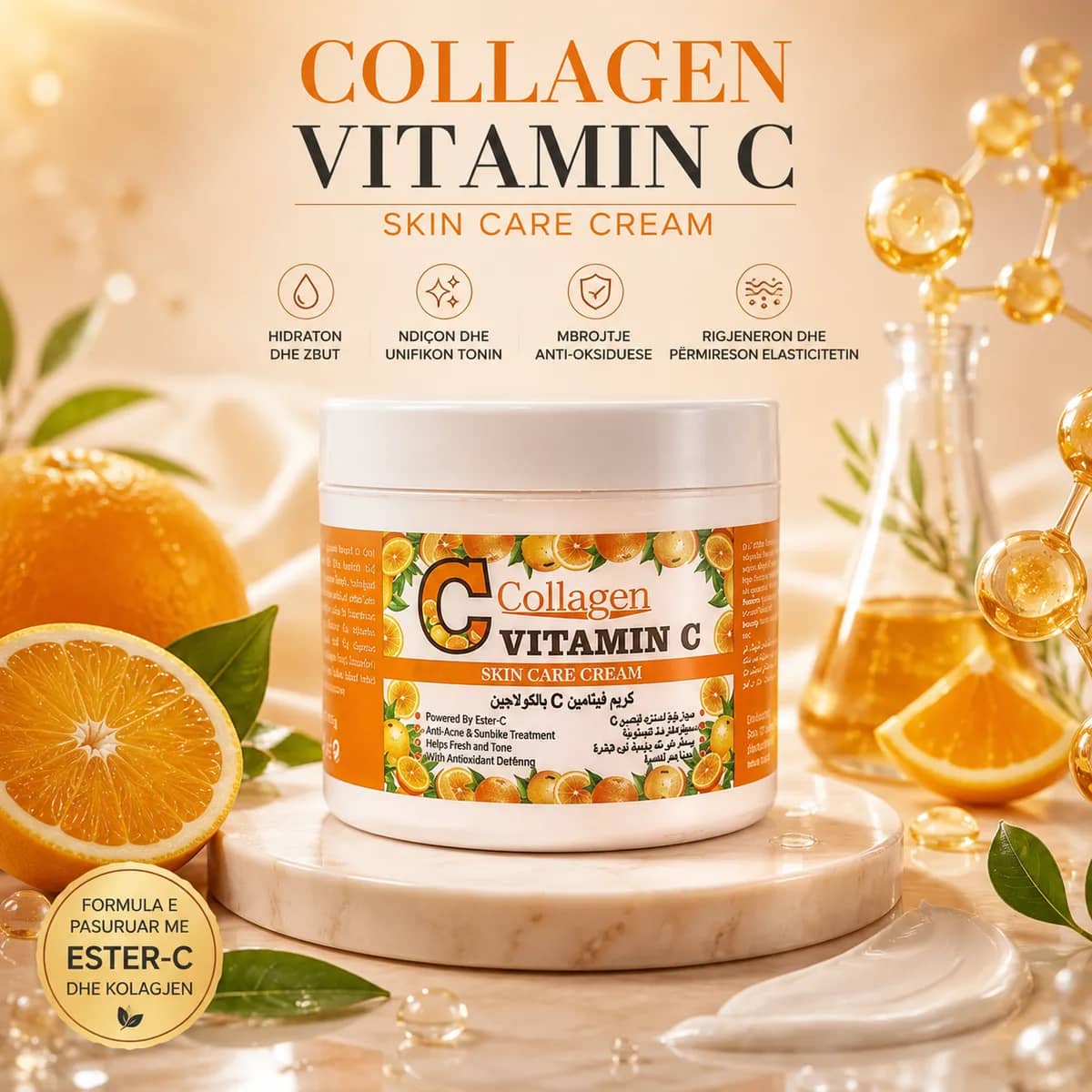 Vitamin C Skin Care Cream - Collagen 113 gr