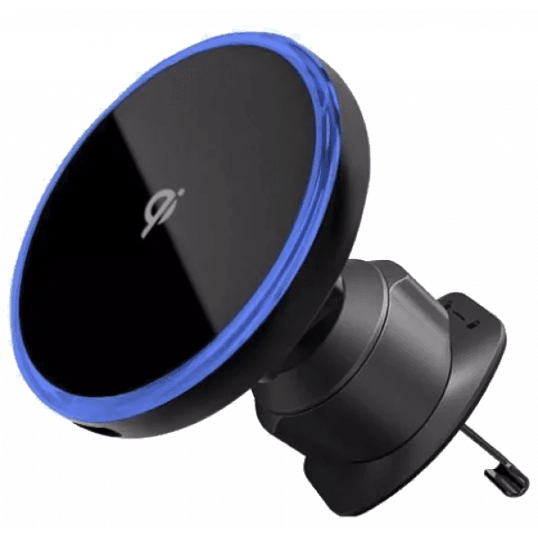 Mbajtëse magnetike për telefon me karikim wireless Proove Uno, 15W, për ventilim makine, e zezë