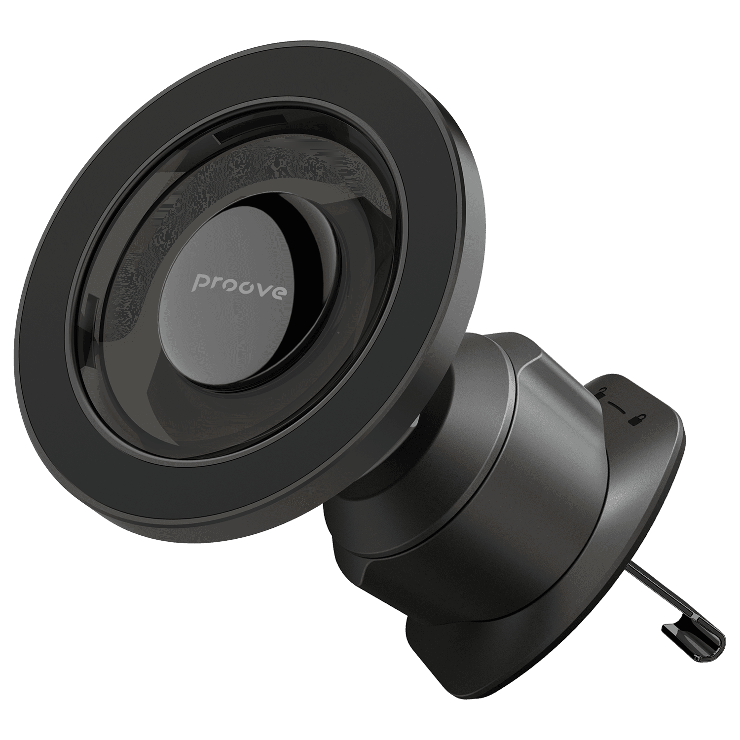 Mbajtëse telefoni për veturë Proove Phantom, magnetike për ventilim, e zezë