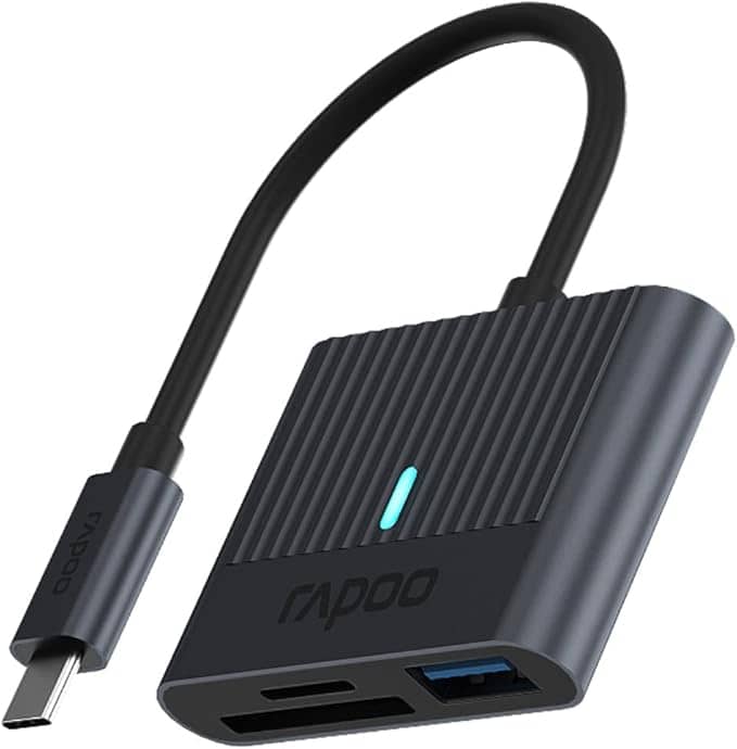 Lexues kartash Hama Rapoo "UCR-3011" 3-in-1 USB-C