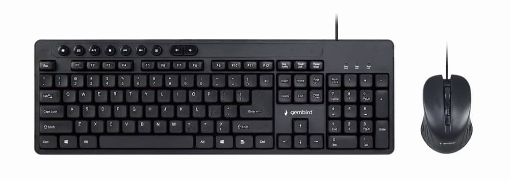 GEMBIRD KBS-UM-04 | Multimedia desktop set, black, US-Layout
