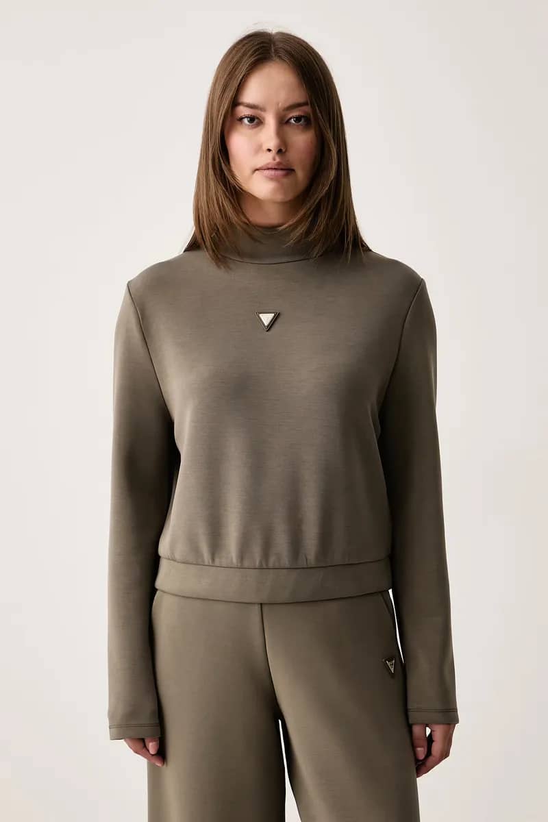 Bluzë për femra GUESS V4YQ05KCAY2-G1BE, e gjelbër