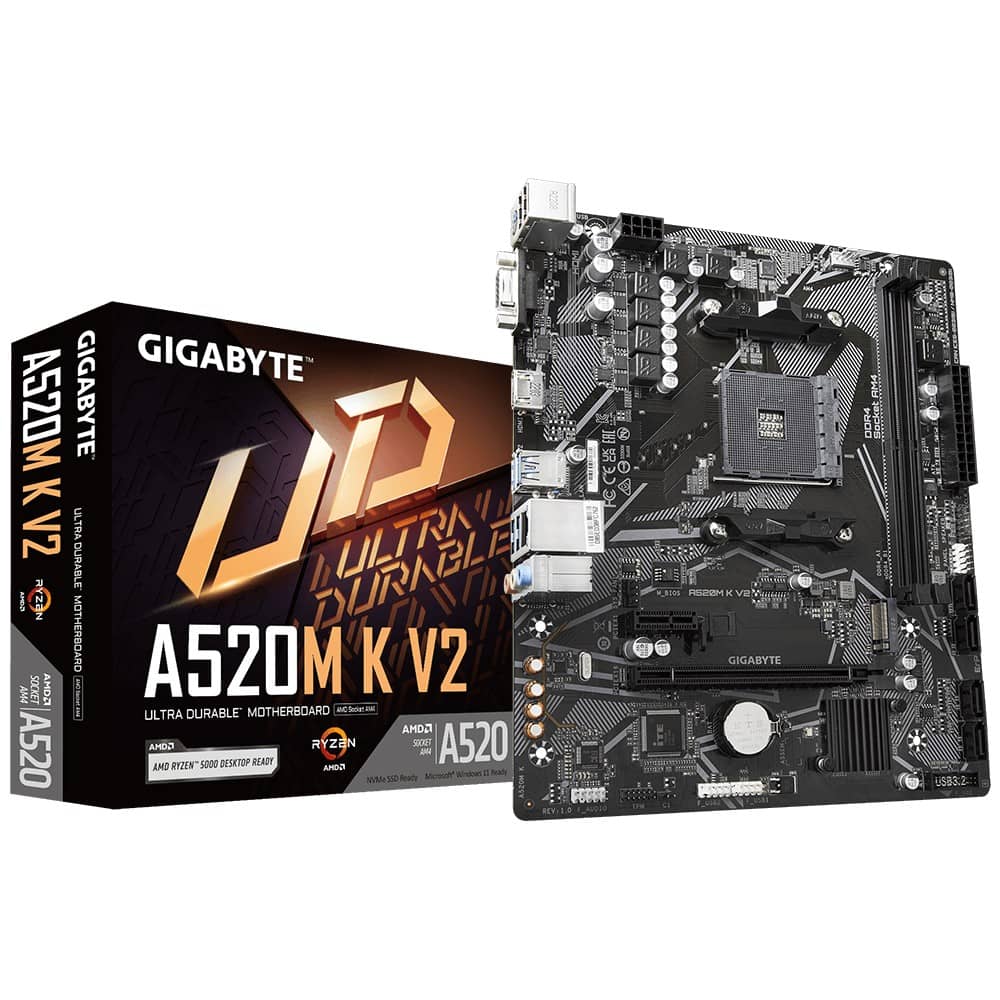 Pllakë amë Gigabyte A520M K V2 - DDR4, AM4, mATX