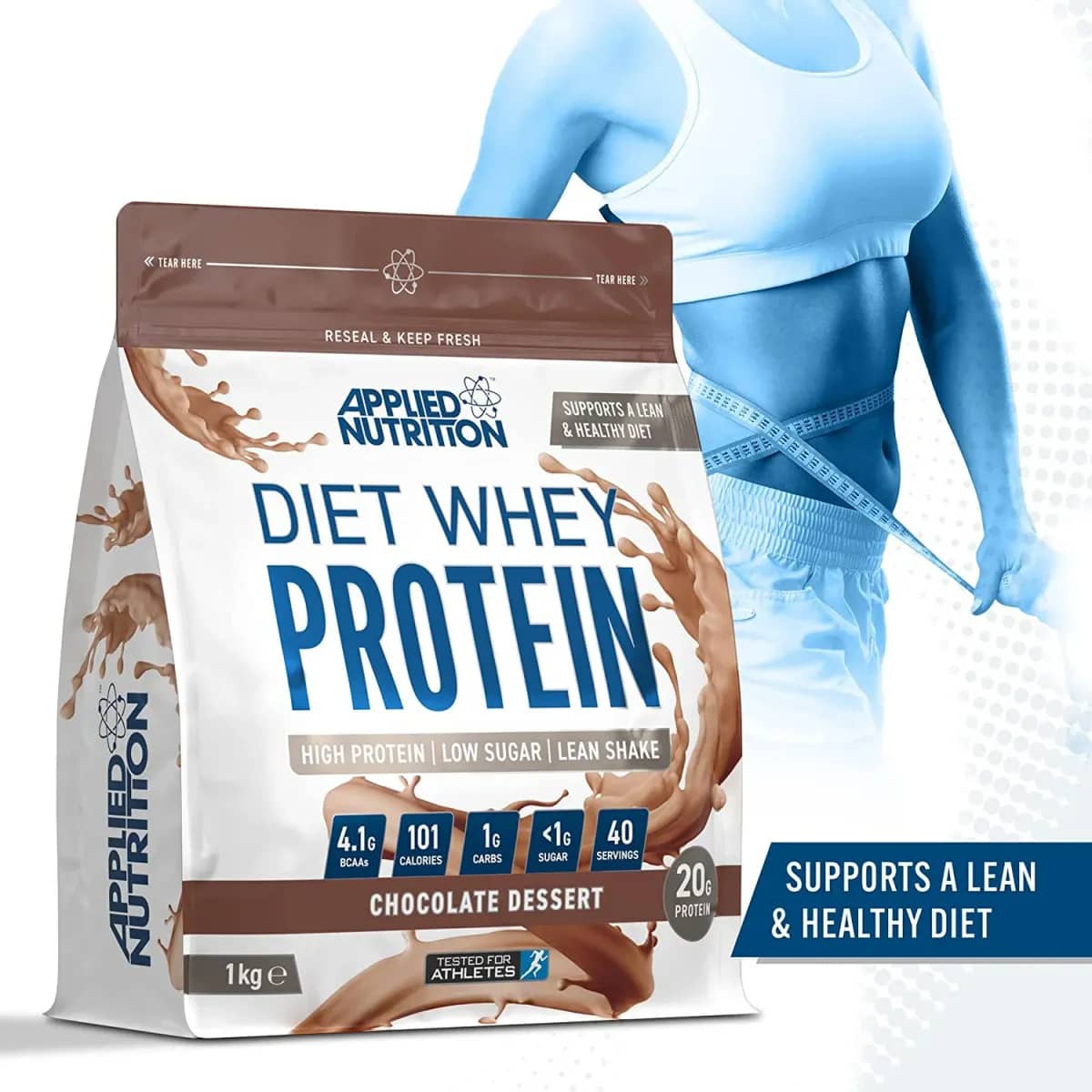 Applied Nutrition Diet whey 1kg Qokolad