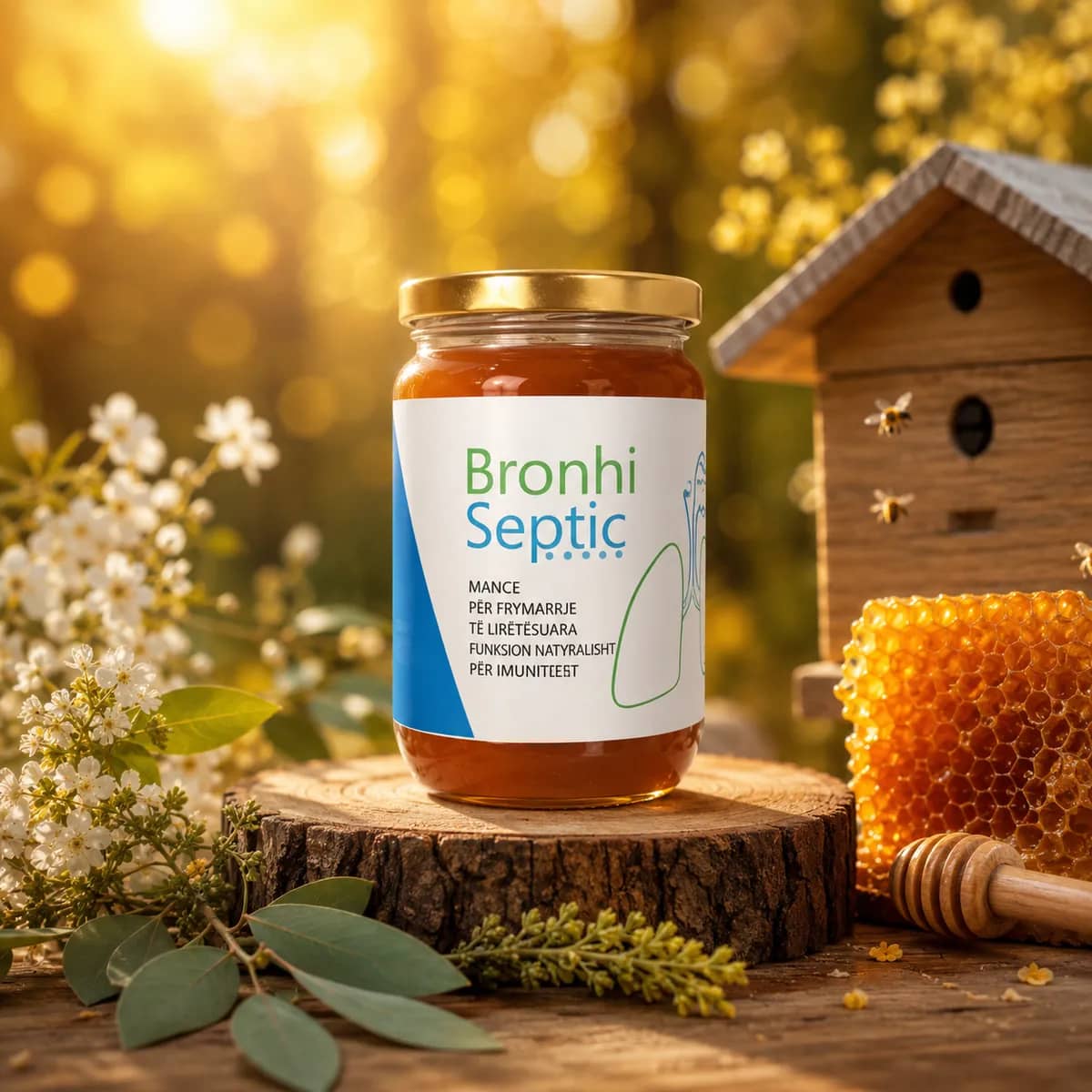 Mjaltë Bronhi Septic – Për Frymëmarrje të Lirë & Kundër Kollitjes